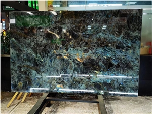 Luxury Good Blue Crystal Labradorite Granite Slab Tile