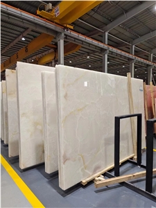 Multicolor Blue Red White Yellow Gold Onyx Slab For Wall