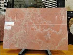 Natural Stone High Quality Pink Onyx Big Slabs
