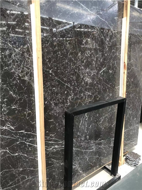 Olive Gray Marble Dark Grey Slabs With White Veins