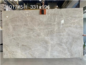 Taj Mahal Quartzite White Crystal Slab Tile Luxury Stone