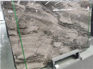 Venetian Brown Marble Slab Black Grey Natural Color Polished