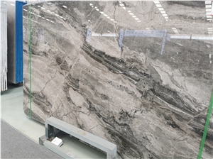 Venetian Brown Marble Slab Black Grey Natural Color Polished