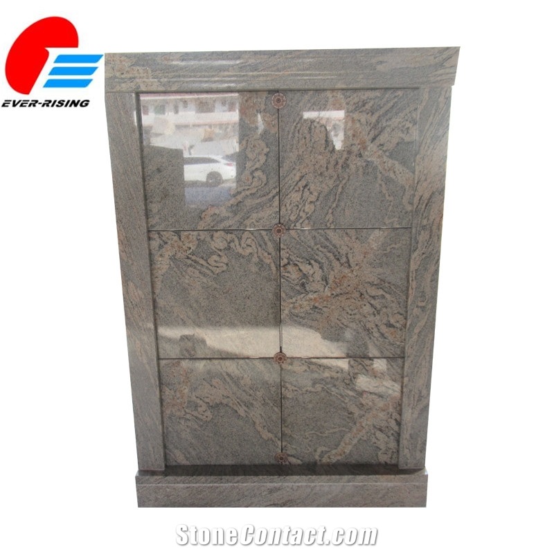 China Juparana Granite 6 Niche Columbarium