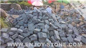 All Split China Black Basalt Cobblestones  Paver
