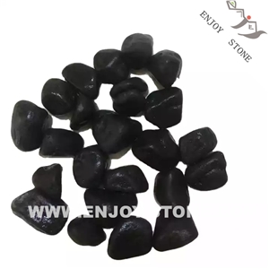 Black Basalt Cobbles & Pebble For Garden Decorations