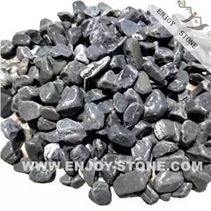 Black Basalt Cobbles & Pebble For Garden Decorations