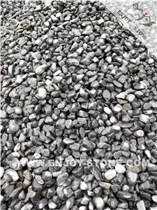 Black Basalt Cobbles & Pebble For Garden Decorations