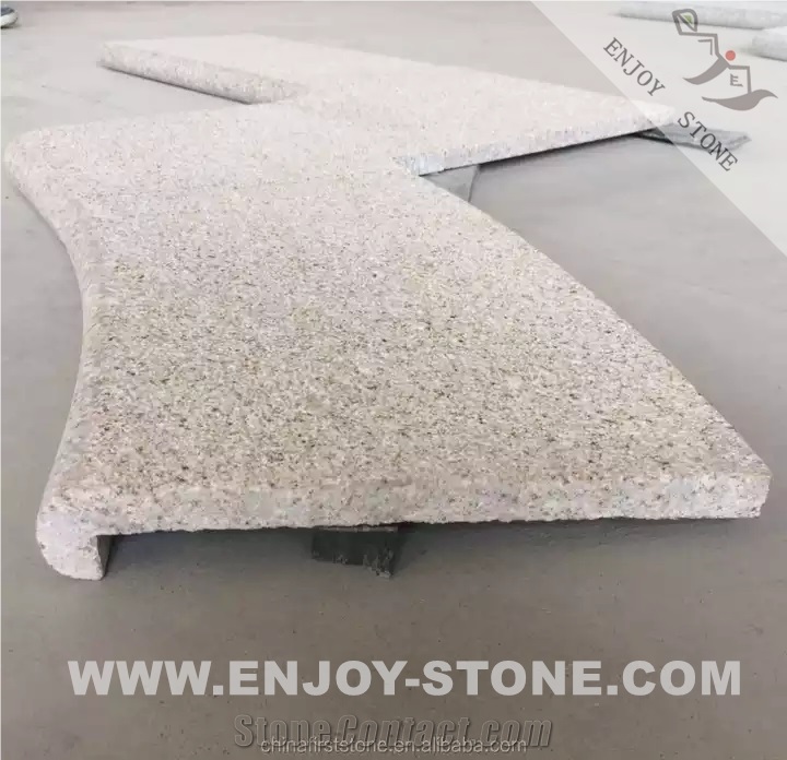 G682 Swimming Pool Paver Pool Coping, Stone Deck Pool Edge