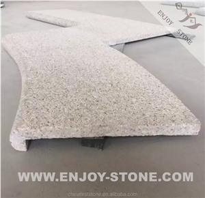 G682 Swimming Pool Paver Pool Coping, Stone Deck Pool Edge