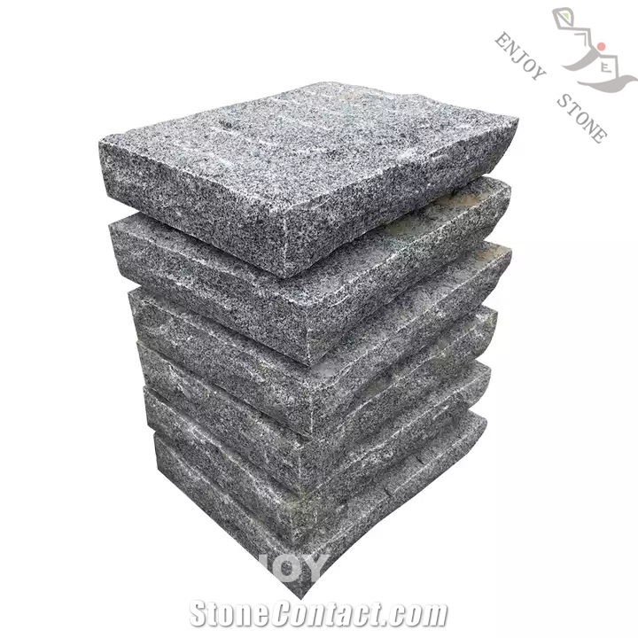 G684 Black Large Block Granite Cobblestone
