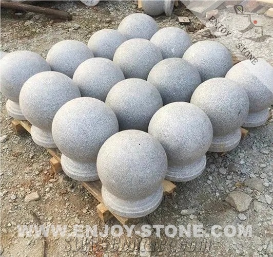 Good Quality G603 Grey Granite Parking Balls Polished