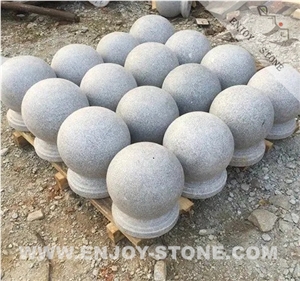 Good Quality G603 Grey Granite Parking Balls Polished