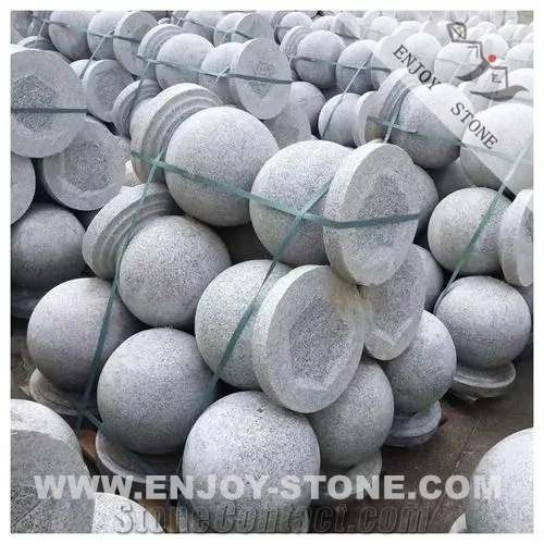 Good Quality G603 Grey Granite Parking Balls Polished