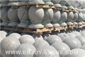Good Quality G603 Grey Granite Parking Balls Polished
