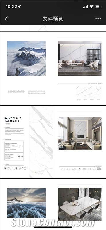 Calacatta White Sintered Stone