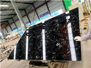 Gold Portoro Authen Black Artificial Stone Engineered Slabs