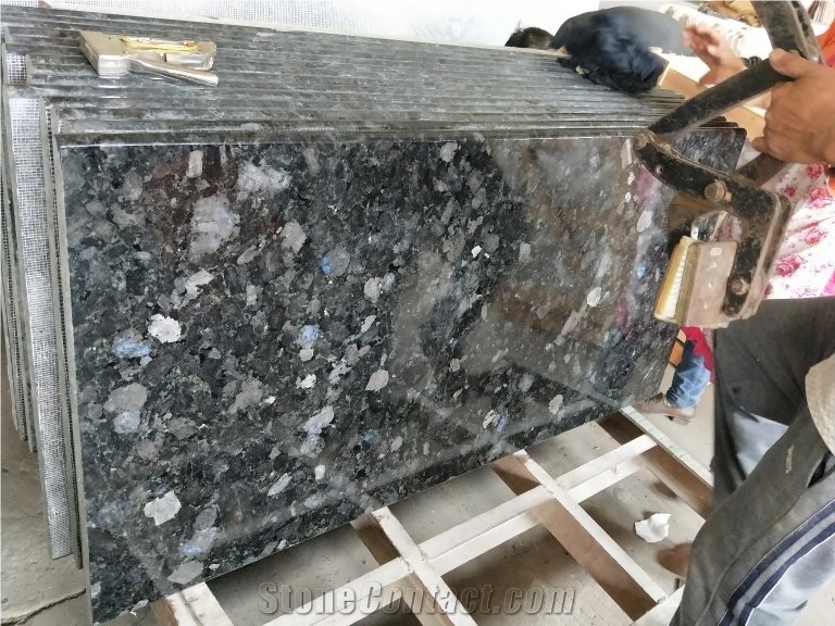 Blue Opal Blue Volga Granite Step Stairs Edge Bullnose