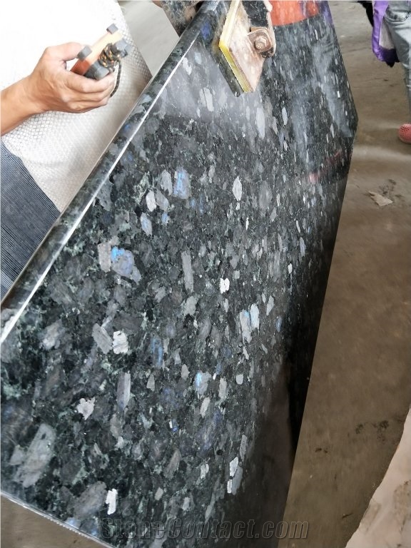 Blue Opal Blue Volga Granite Step Stairs Edge Bullnose