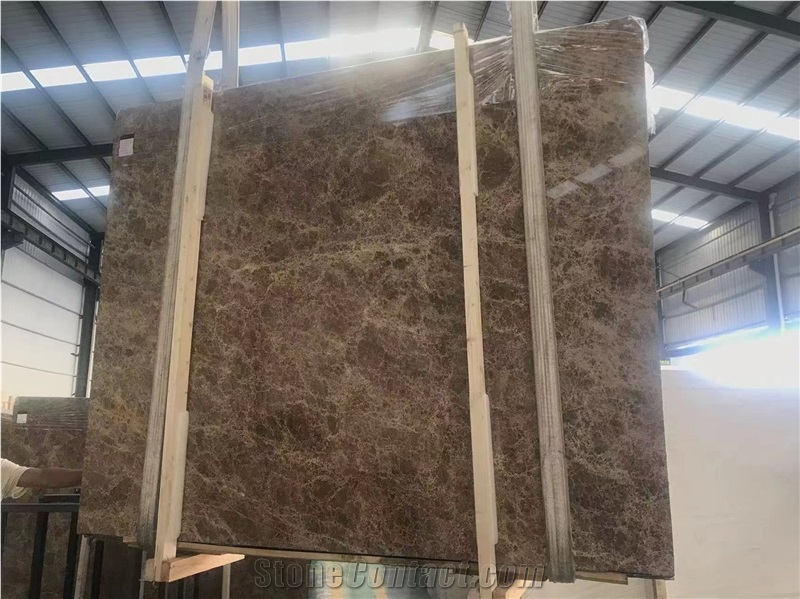 Crystal Light Coffee Brown Emperador Marble Slabs & Tiles