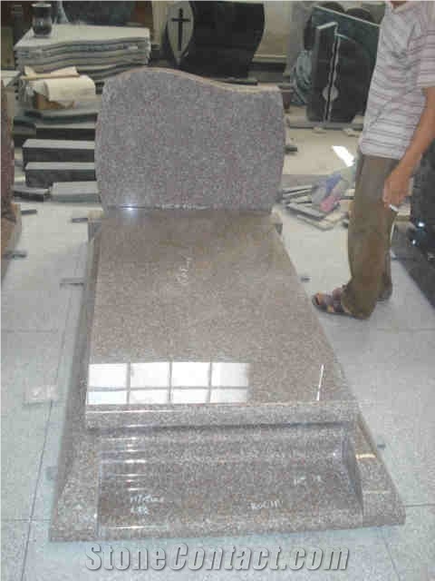Customer Design G664 Granite Single Tombstone& Gravestone