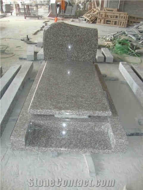 Customer Design G664 Granite Single Tombstone& Gravestone