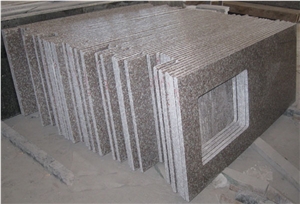 G664 Grey& Red Granite Countertop& Island Tops,Customer Size