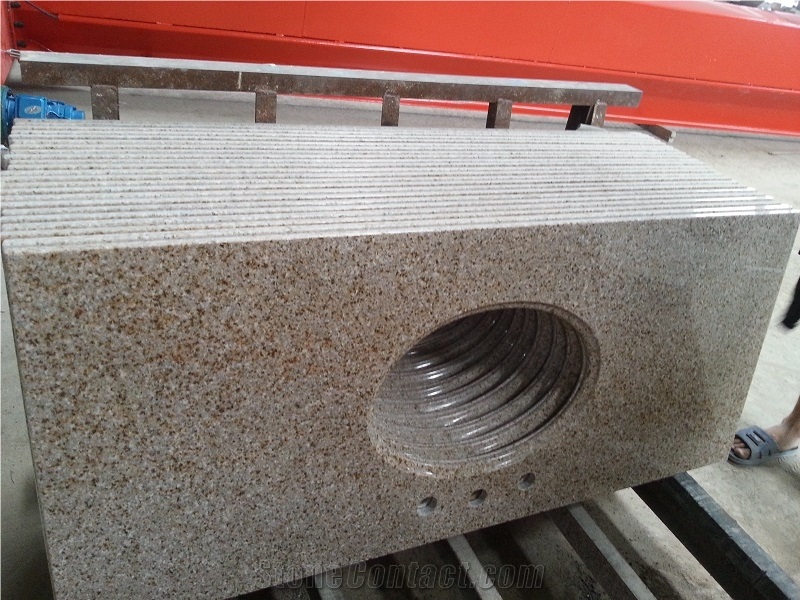 G682 Granite Bathroom Countertops, Customer Size