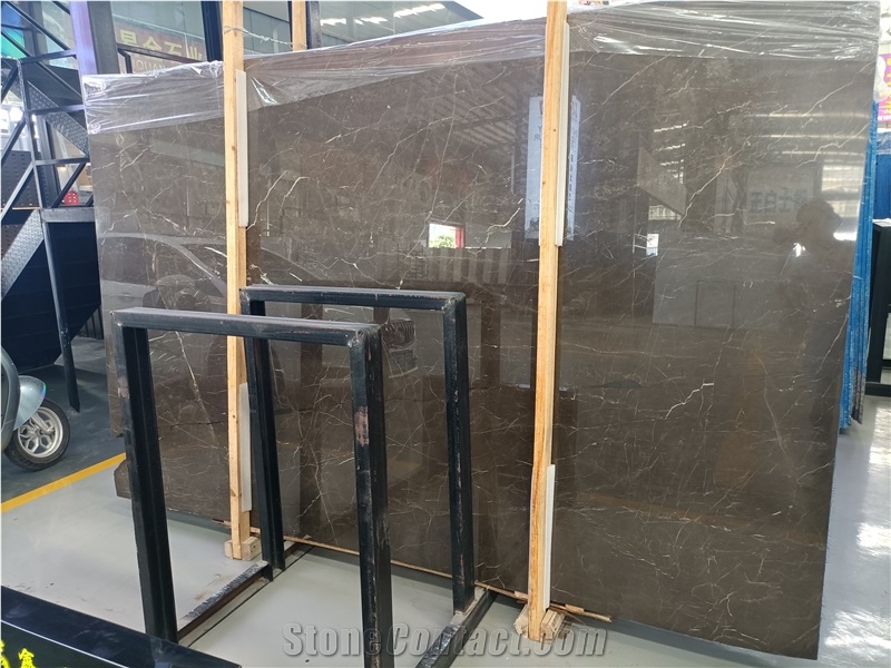 Gold Jade Brown /Black Marble Slabs Floor Wall Tile
