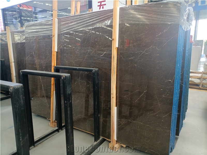 Gold Jade Brown /Black Marble Slabs Floor Wall Tile