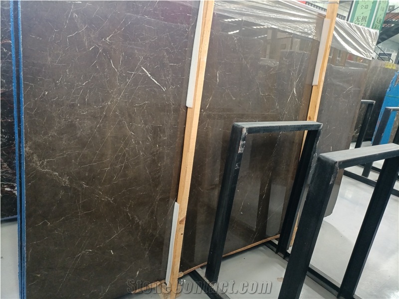 Gold Jade Brown /Black Marble Slabs Floor Wall Tile
