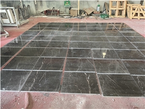 Gold Jade Brown /Black Marble Slabs Floor Wall Tile