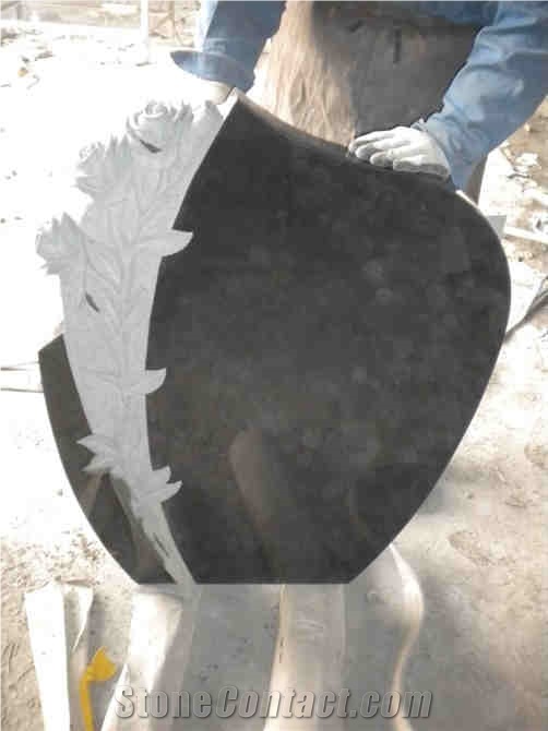 Hot Sale！G654, Black Tombstone& Gravestone,Customer Design