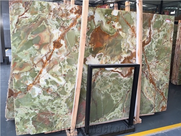 Onyx Tiles, Dark Green Onyx Slabs