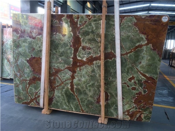 Onyx Tiles, Dark Green Onyx Slabs