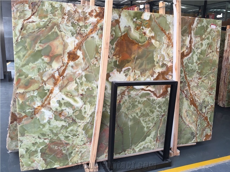 Onyx Tiles, Dark Green Onyx Slabs