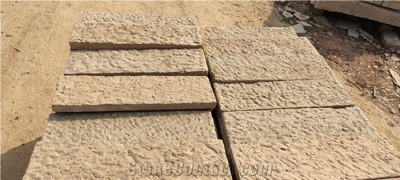 Yellow Beige Sandstone Slabs