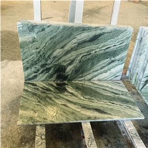 Panda Green Marble Stone Flooring Tile,Green Wave Marble