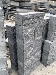 Dark Granite Wall Stone Nero Santiago Retaining Wall Blocks