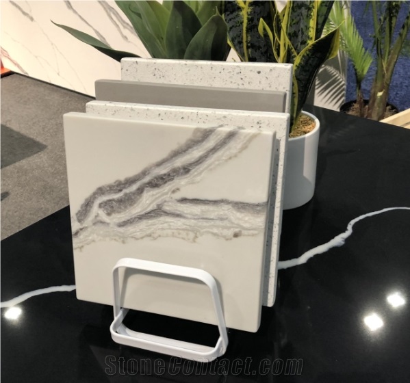 Metal Granite And Marble Quartz Sample Display Rack