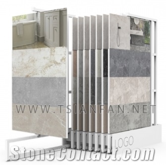 Modern Porcelain Tile Showroom Display Rack