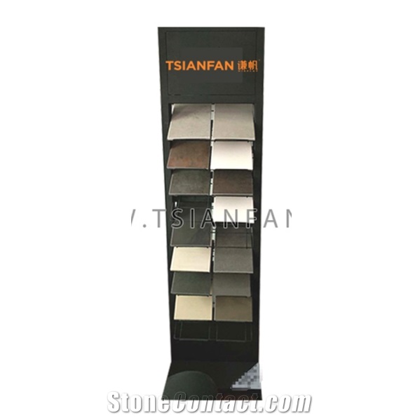 Quartz And Porcelain Stone Sample Display Rack Tower