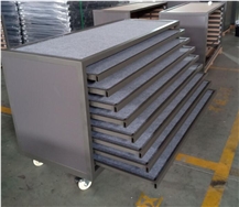 Showroom Granite And Marble Stone Tile Display Drawer Shelf