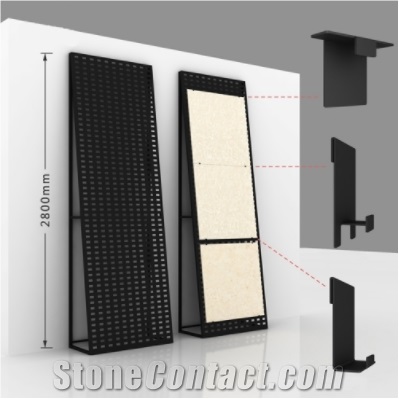 Wall-Mounted Ceramic Tile Plate Metal Display Stand