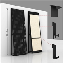 Wall-Mounted Ceramic Tile Plate Metal Display Stand