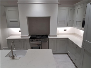 Carrara Extra White Quartz Slab For Bathroom Wall