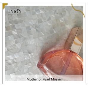 UNION DECO Mother Of Pearl Mini Square Seamless Mosaic Tile