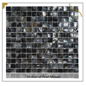 UNION DECO Tahiti Black Mother Of Pearl Mosaic Shell Tile