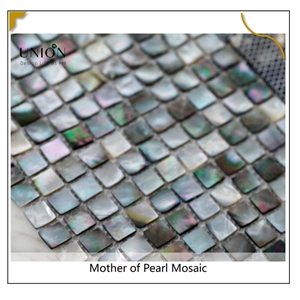UNION DECO Tahiti Black Mother Of Pearl Mosaic Shell Tile