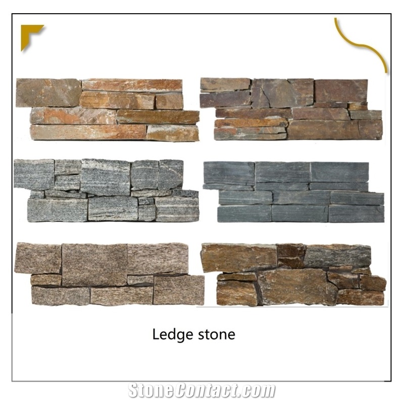 UNION DECO Cloudy Grey Quartzite Wall Cladding Cement Stone